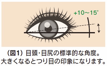 つり目イラスト